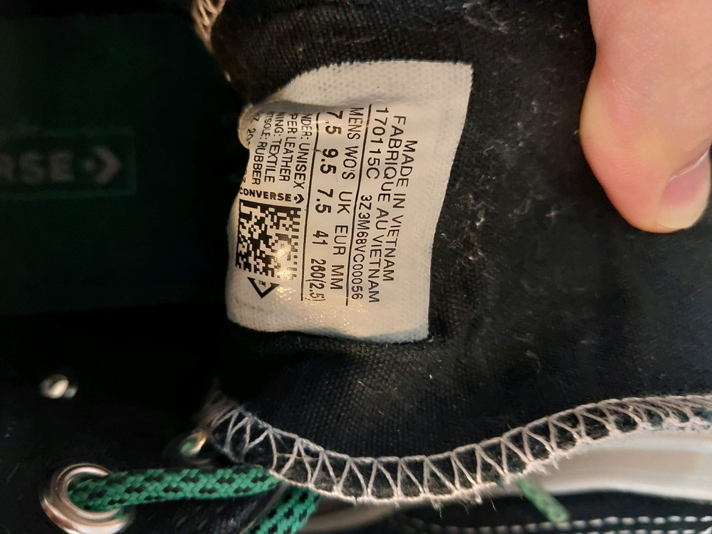 컨버스 척 70 디지털 터레인 블랙 스웨이드 260사이즈 택포3만--7