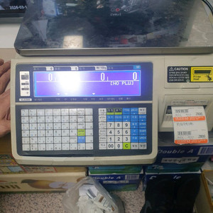 카스 전자저울 CAS-CL5200 라벨스티커 판매합니다. 이미지