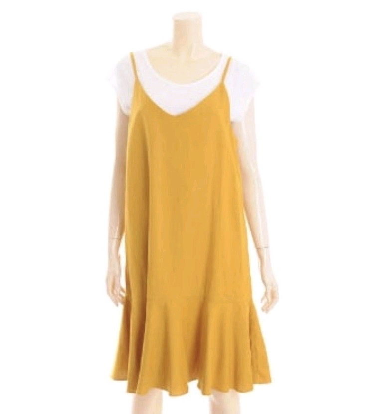 새상품) 플라스틱 아일랜드 뷔스티에 프릴 원피스 레이어드 나시 / 케이클럽 디어먼트 핫핑 리리앤코 공구우먼 이미지