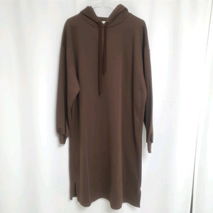 브라운 기모 후드 롱 원피스 / 베이델리 크림치즈마켓 리리앤코 파인땡큐 하비언니 수달쌀롱 로버블 슬로우앤드 니어웨어 이미지