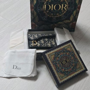 디올 오블리크 새들 카드지갑 풀세트 이미지