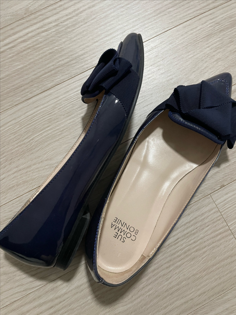 슈콤마보니 리본 플랫슈즈 225-230--1