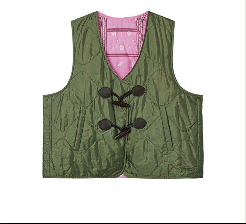 보카바카 위켄드 리버서블 점퍼 2way 카키/핑크--5