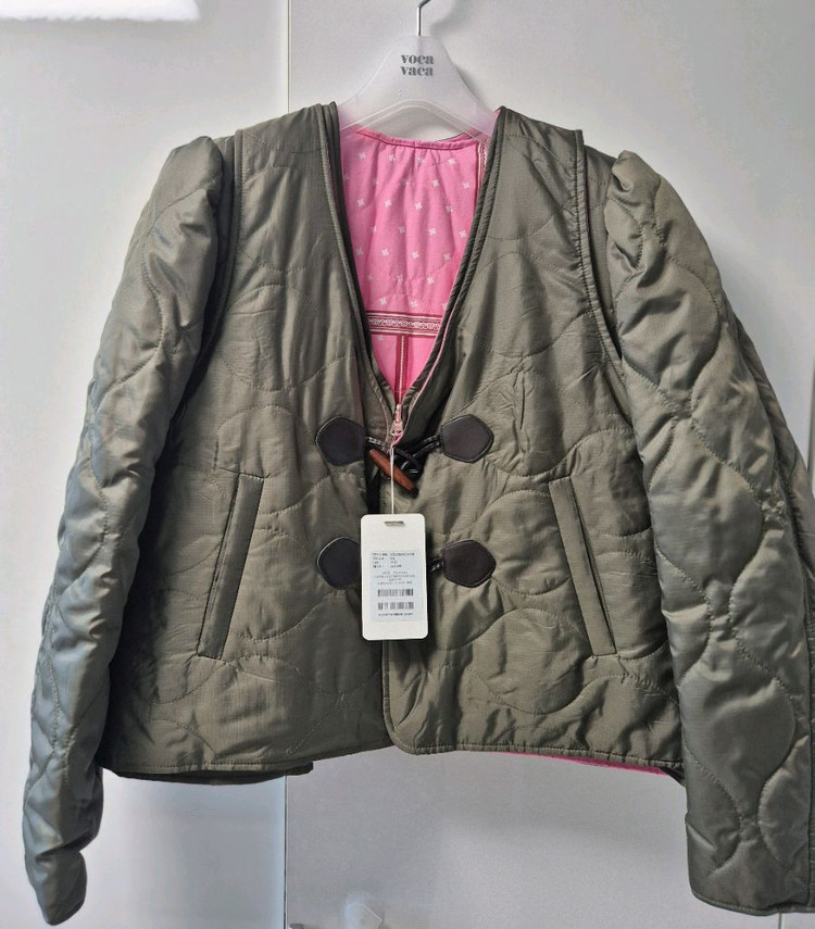 보카바카 위켄드 리버서블 점퍼 2way 카키/핑크--9