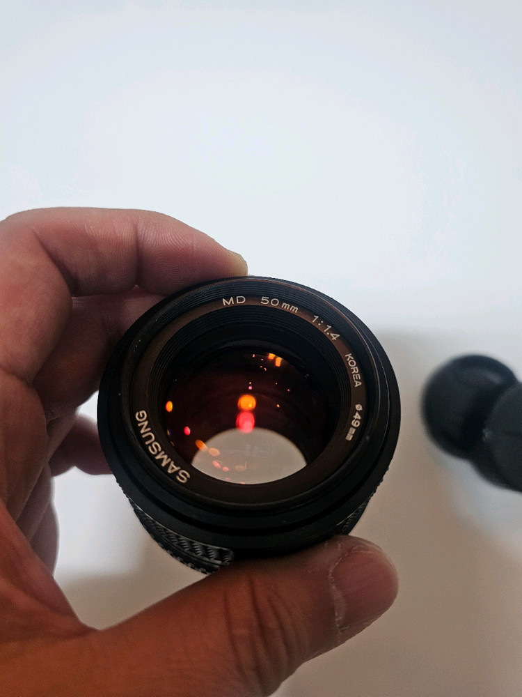 [A급]삼성(미놀타) MD 50mm f1.4 렌즈 (MD 50.4)수동렌즈(미놀타 필름카메라 용 렌즈)--2