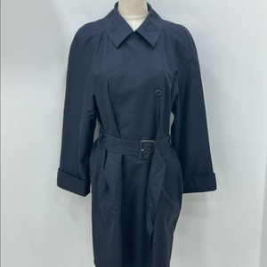 꾸레쥬 실크 더블 트렌치