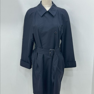 꾸레쥬 실크 더블 트렌치