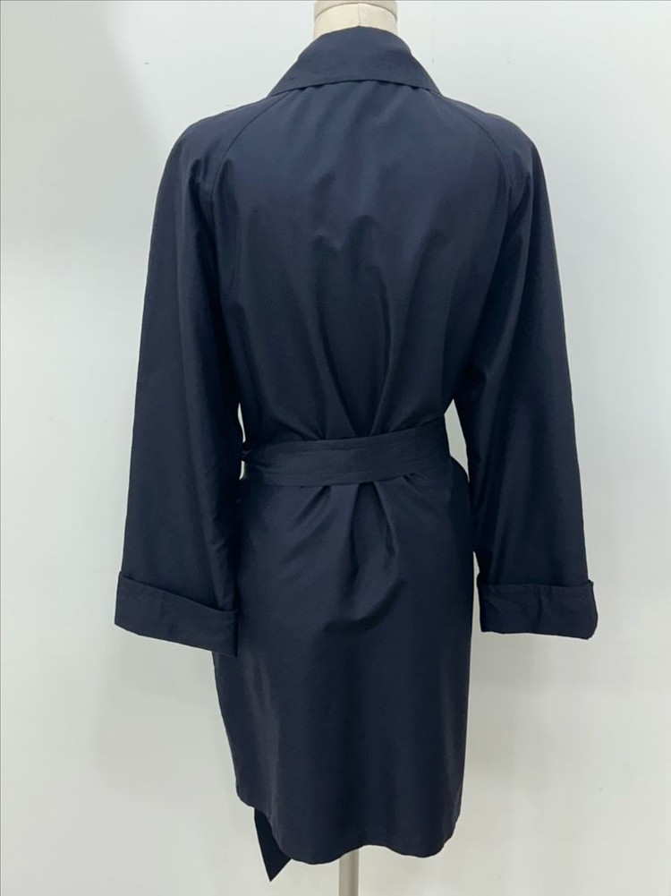 꾸레쥬 실크 더블 트렌치--2