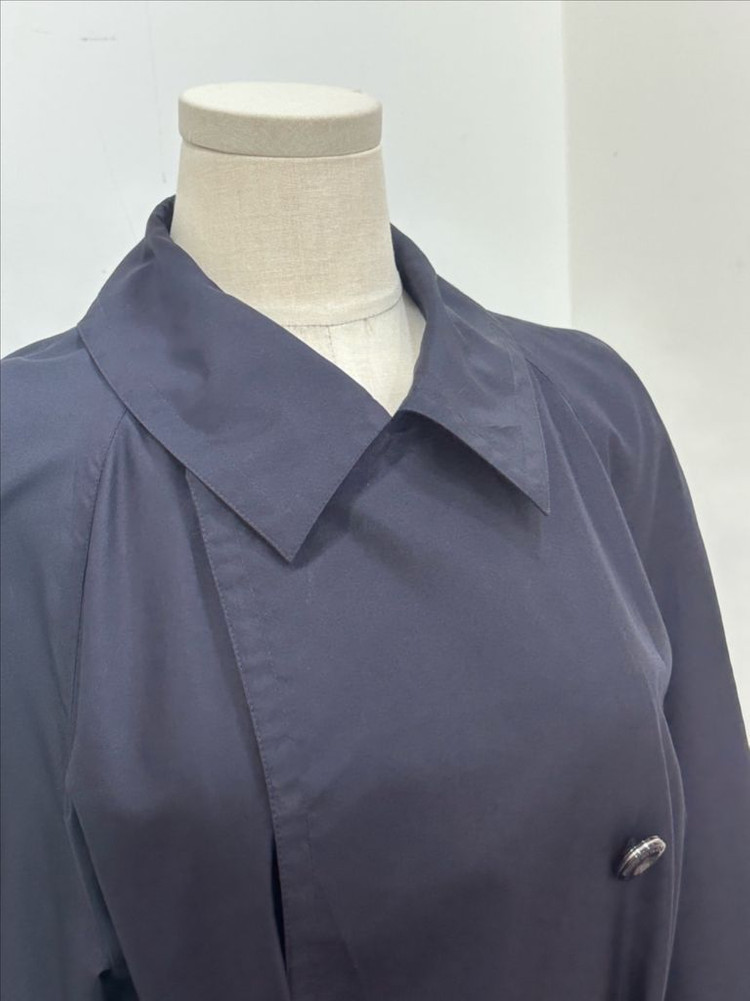 꾸레쥬 실크 더블 트렌치--6