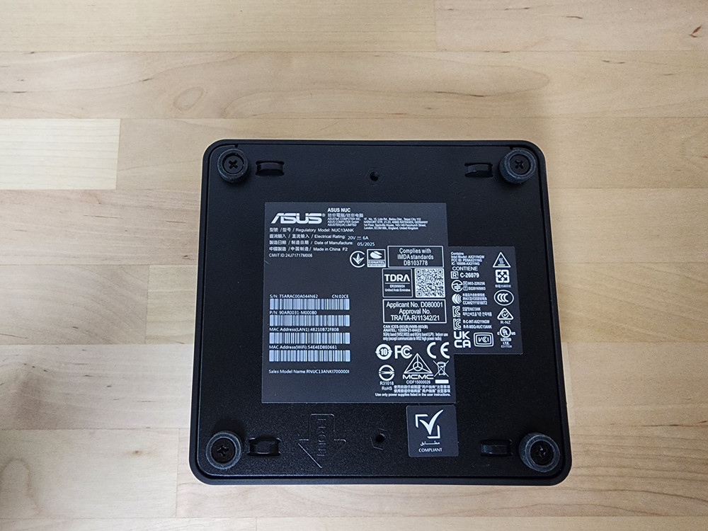 ASUS NUC 미니PC PC본체 컴퓨터 데스크탑 i7-1360P/16GB/NVMe 512GB--2