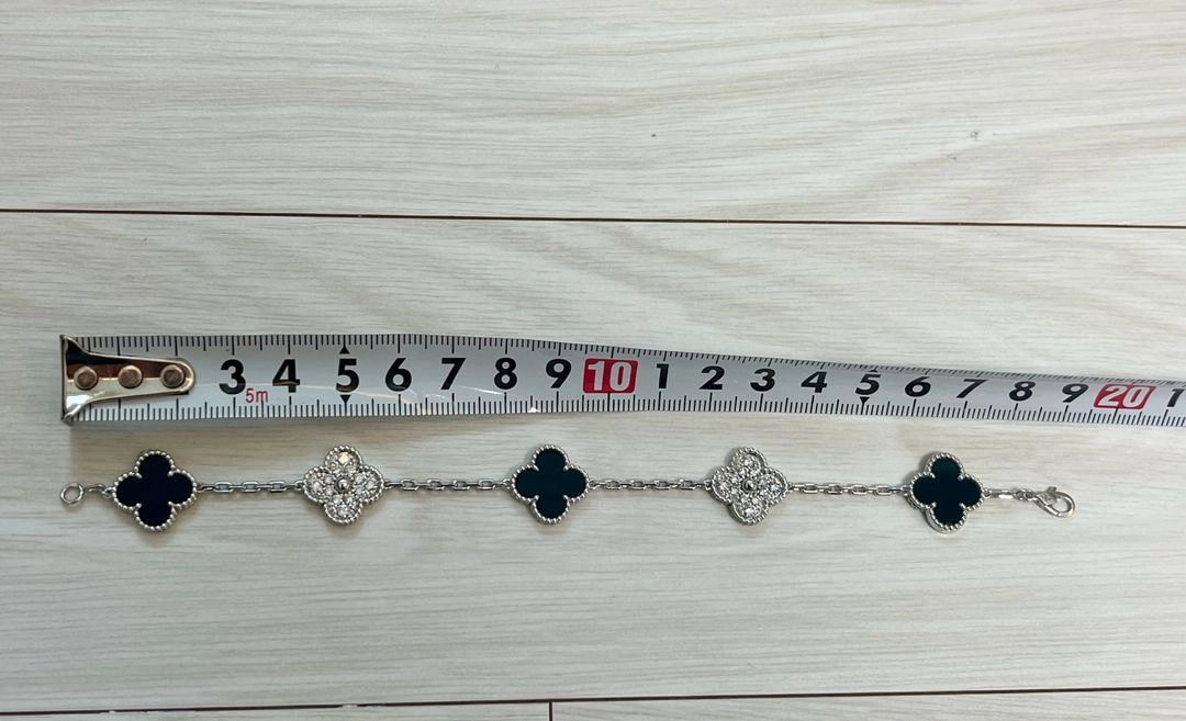 5모티브 빈티지 알함브라 팔찌 18K 화골/오닉스 이미지