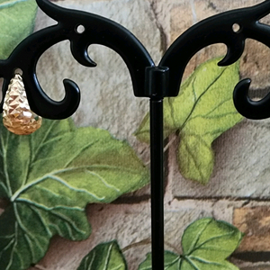 18k 옐로우 두레박 컷팅 귀걸이