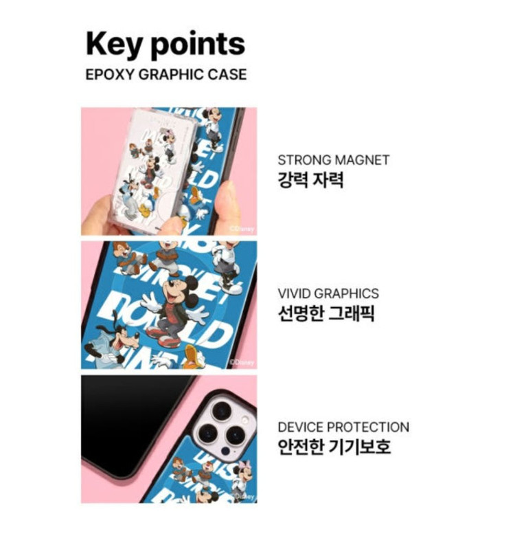 디자인스킨 에폭시 그래픽 스트릿 미키 갤럭시S25 케이스 새제품(노박스) 이미지