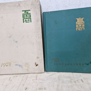 광주 광역시 자료 빈티지 졸업 앨범 2점 입니다 이미지