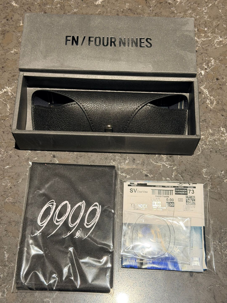 FN-0146 포나인즈 아넬 안경 46사이즈 블랙 택포50 이미지