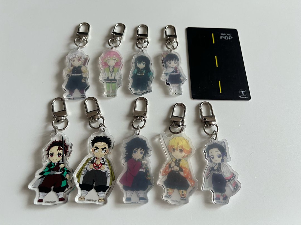 귀멸의칼날 아크릴키링&무한성 팜플렛--0