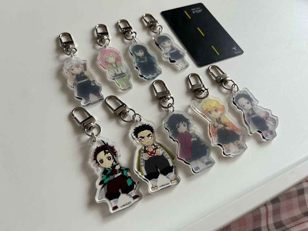 귀멸의칼날 아크릴키링&무한성 팜플렛--1