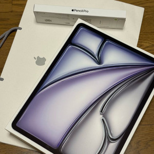 아이패드 에어 13 M4 128G + 애플펜슬 프로 미개봉 새상품