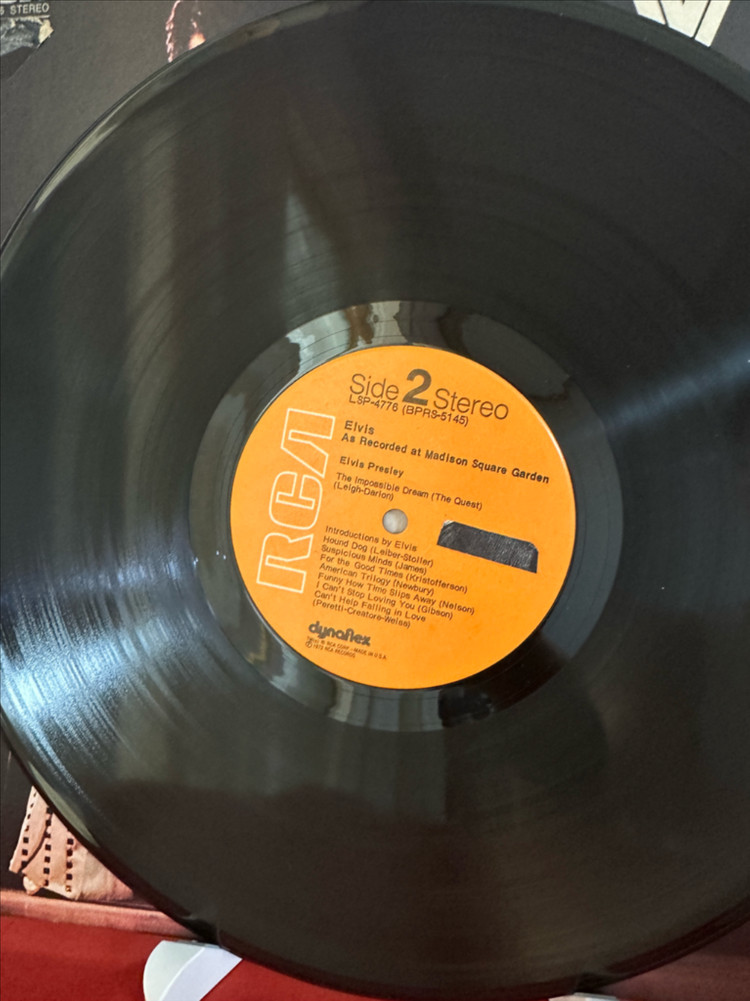 (민트급알판) Elvis Presley 매디슨 스퀘어가든 라이브 LP(미국반)--3