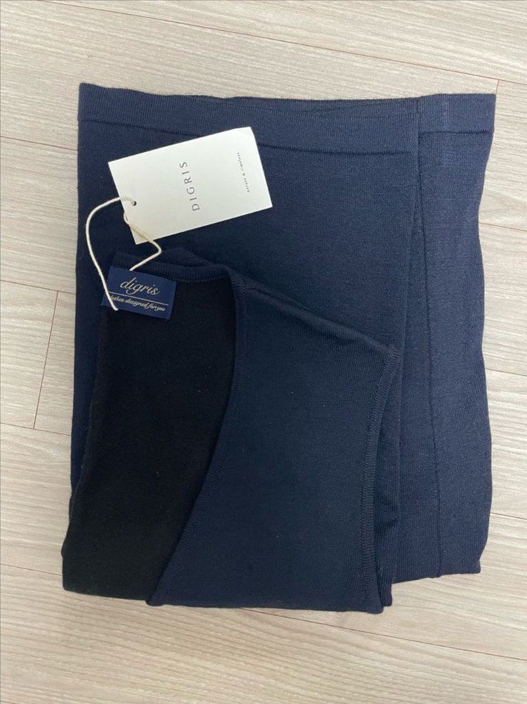 디그리스 레이어 니트 원피스(MADE) 네이비--7