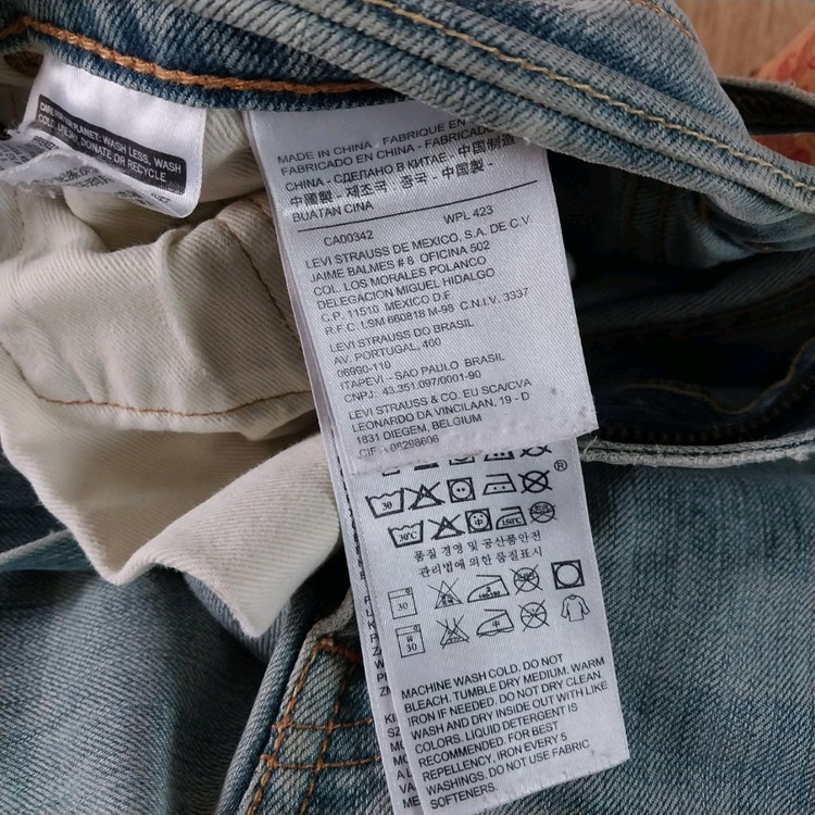 리바이스 스판 청바지 남성36 인치--2