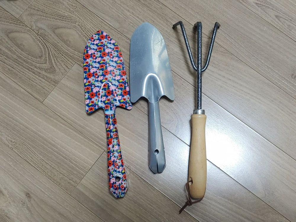 원예용 삽, 모종삽, 갈퀴 세트 새상품(일괄) 이미지