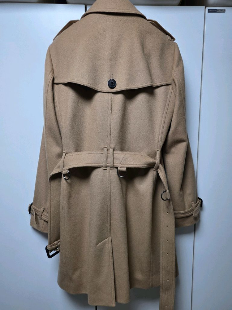 버버리 정품 울캐시미어 더블코트 거의새옷--3