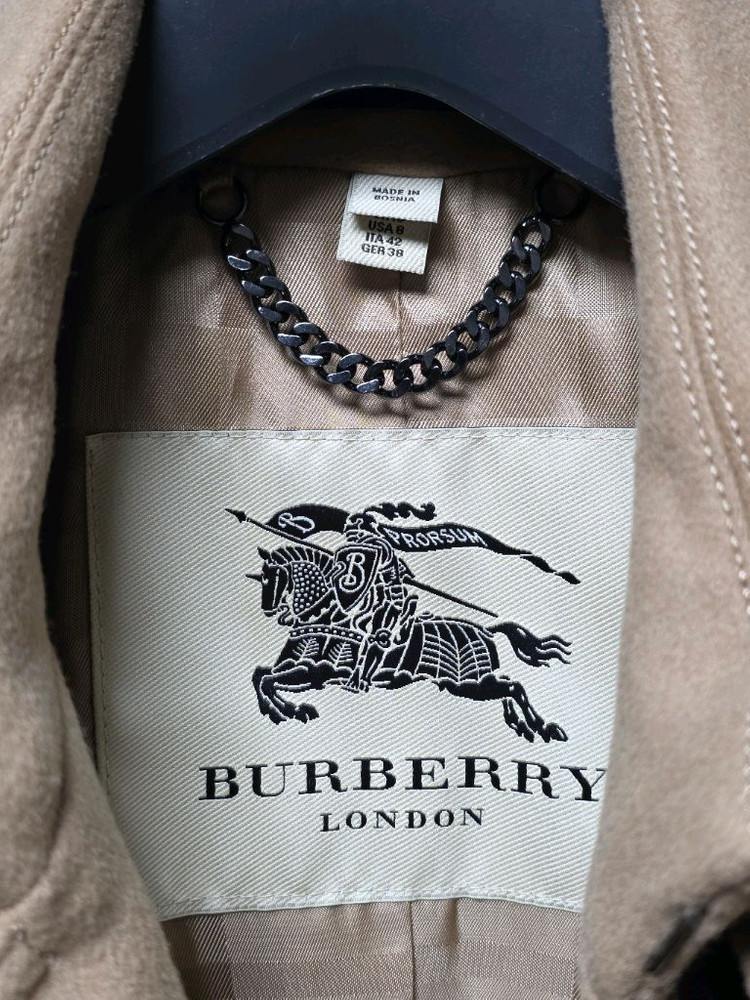 버버리 정품 울캐시미어 더블코트 거의새옷--6