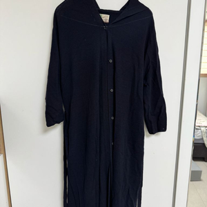 캐시미어 후드 롱코트