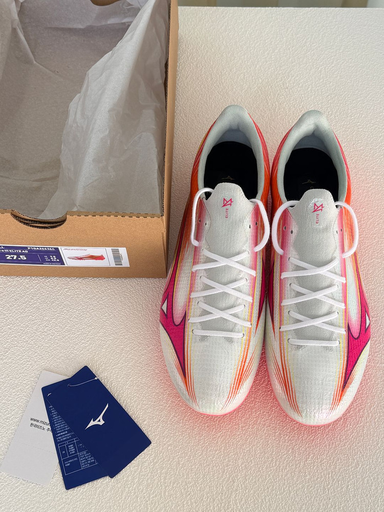 <새상품> 미즈노 알파3 엘리트 AG 275mm 핑크 이미지