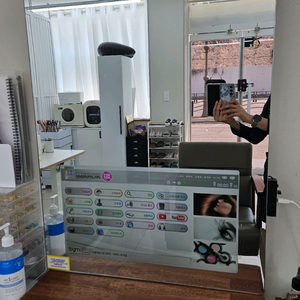 미용실 전문 거울 TV 모니터 세트