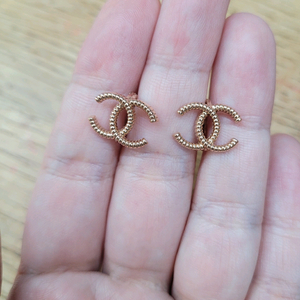 14k 핑크골드 원터치 귀걸이