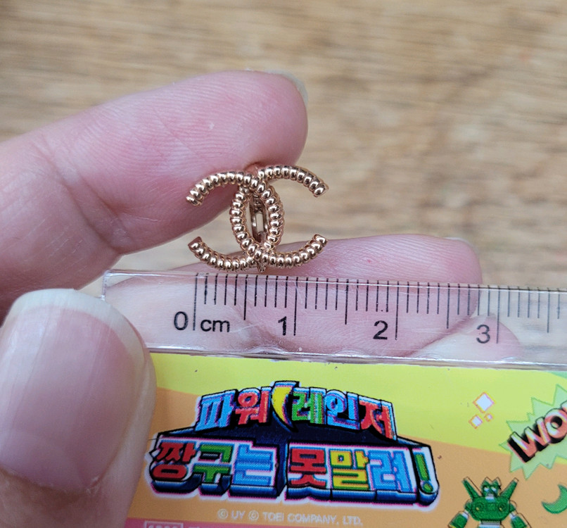 14k 핑크골드 원터치 귀걸이--7