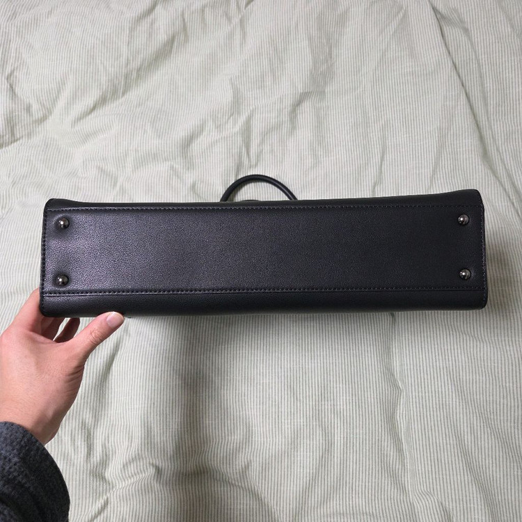 질스튜어트 로건 블랙 레더 심플 토트백 JUBA6E941BK / 숄더백 가죽 가방 남성 삭형 포터 스위치--2