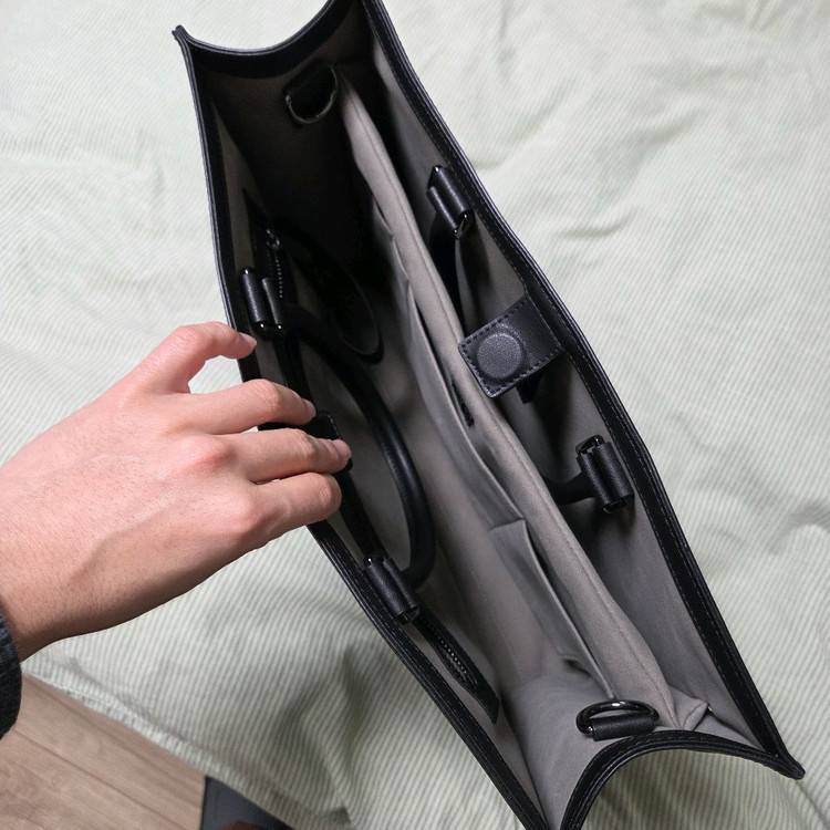 질스튜어트 로건 블랙 레더 심플 토트백 JUBA6E941BK / 숄더백 가죽 가방 남성 삭형 포터 스위치--4