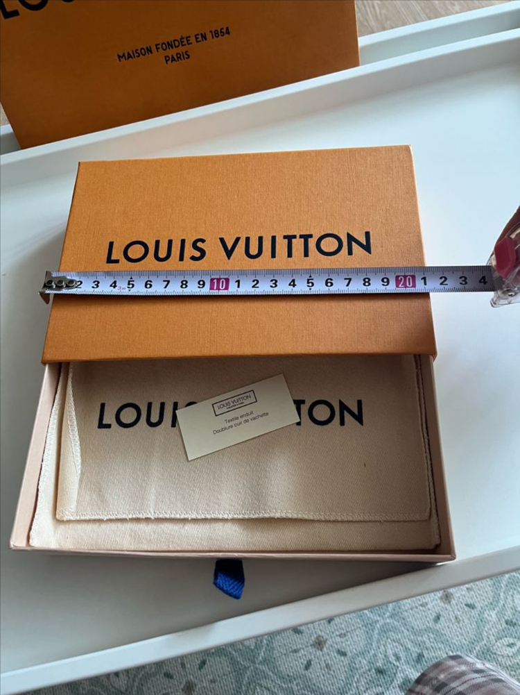 루이비통 장지갑상자+종이가방--1