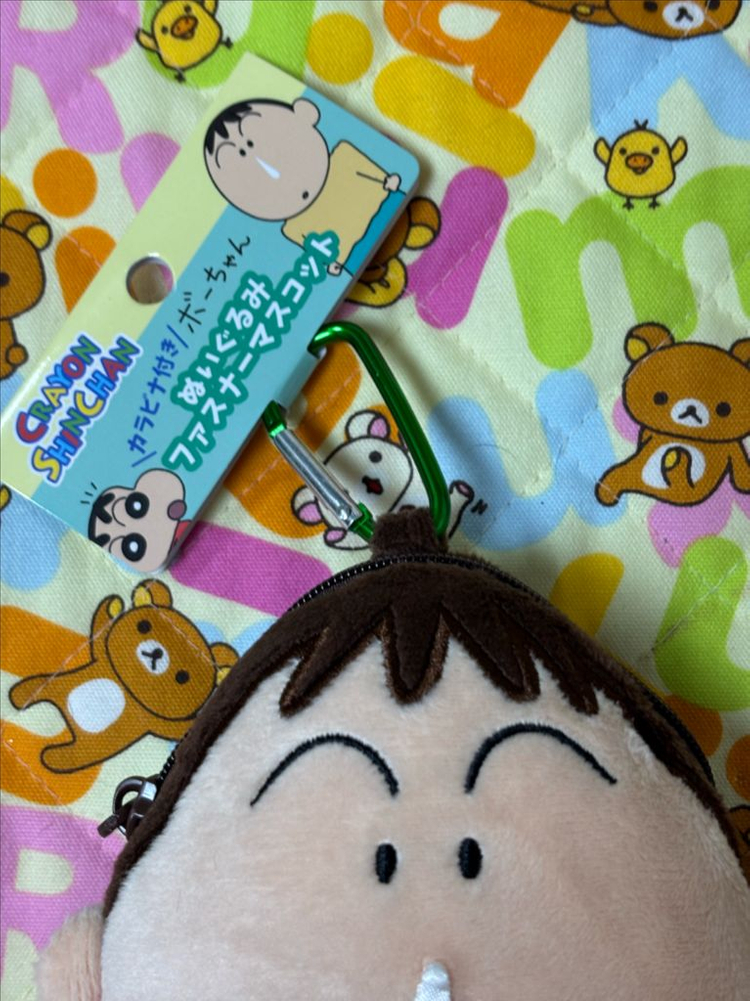 짱구는못말려 맹구 카라비너 파우치 [일본정품 새상품]--1