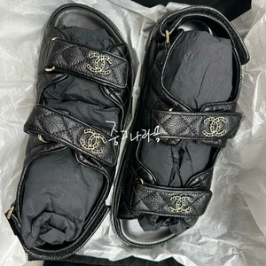 샤넬 벨크로 샌들 블랙 39 이미지