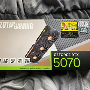 Zotac 지포스 rtx 5070 솔리드 oc 12gb 미개봉 새제품