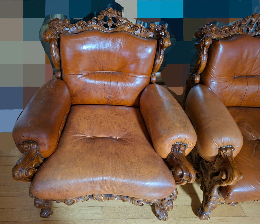 리오가구 하이엔드급 소파 (3+1+1인) 엔틱 이미지