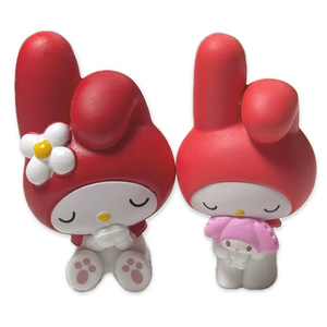 (일괄판매) 마이멜로디 가챠 꾸벅, 봉제인형 들고있는 산리오 시리즈 이미지