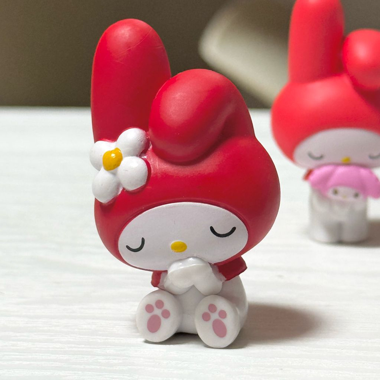 (일괄판매) 마이멜로디 가챠 꾸벅, 봉제인형 들고있는 산리오 시리즈 이미지