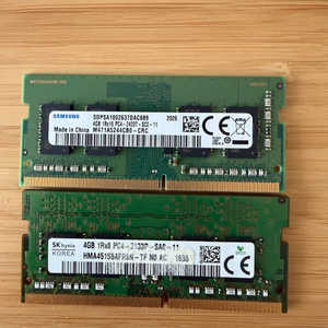 2개 *노트북용 삼성 DDR4 4GB PC4-2400T 램 + Sk Hynix노트북용 삼성 DDR4 4GB PC4- 이미지