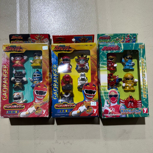 슈퍼전대 백수전대 가오렌쟈 인풍전대 허리켄쟈 손가락 인형 3종세트 이미지