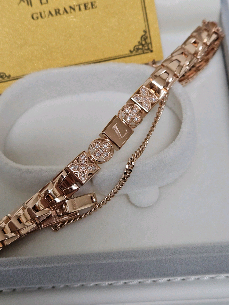 14k 팔찌 17사이즈--4