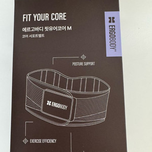[미개봉/새상품] 에르고바디 핏유어코어 허리보호대 개미허리 산후복대(블랙/M) 이미지