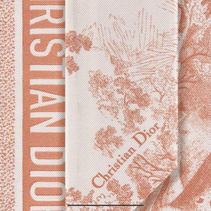 디올 핑크 Toile de Jouy Sauvage 미차 실크 트윌 스카프 이미지