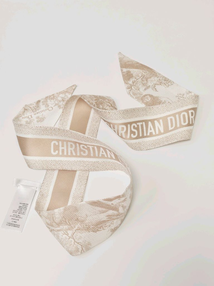 디올 핑크 Toile de Jouy Sauvage 미차 실크 트윌 스카프 이미지