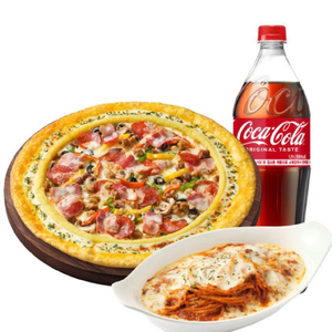 피자헛) 수퍼슈프림 리치골드L+리치치즈파스타+콜라 1.25L 이미지