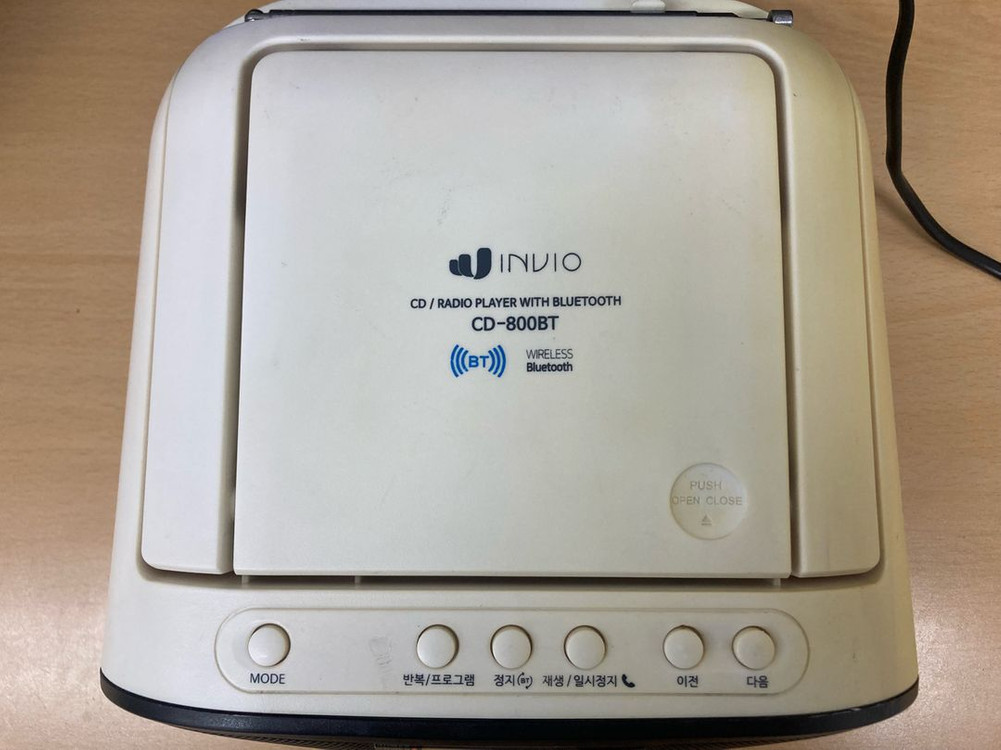 CD 블루투스 라디오 MP3 USB 플레이어 인비오 CD-800BT 이미지